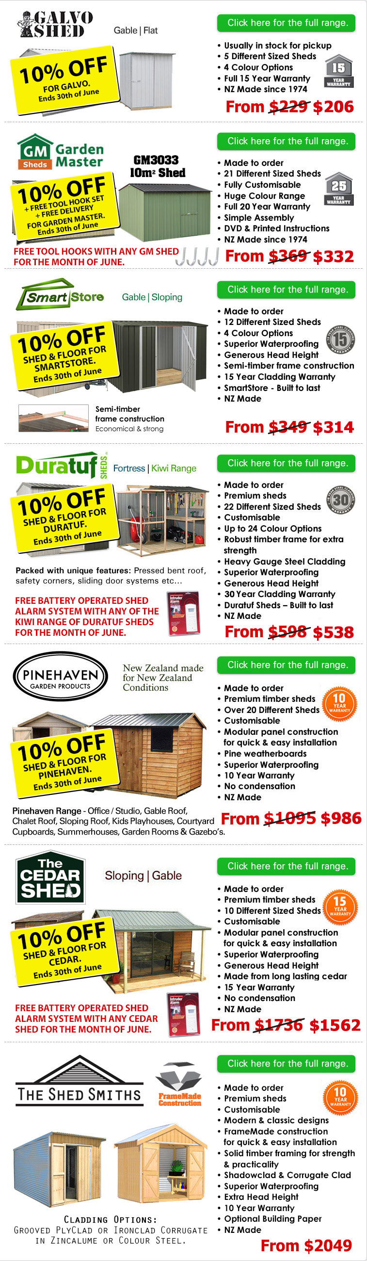 Gubba Garden Sheds NZ