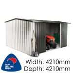 Duratuf Kiwi MK4C 4210x4210 Garden Shed available at Gubba Garden Shed