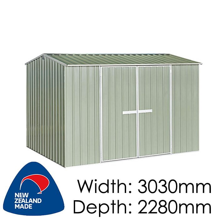 Galvo GVO3023 3030x2280 “Hazy Grey” Garden Shed available at Gubba Garden Shed