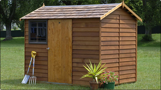 Cedar Logan Garden Shed