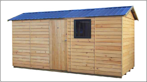 Pinehaven 4500x1900 Haast Timber Garden Shed available at Gubba Garden Shed