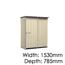 Garden Sheds NZ Made Galvo GVO1508 Desert Sand
