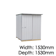 Garden Sheds NZ Made Galvo Zincalume GVO1515 Shed