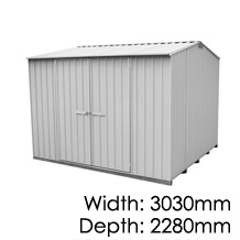 Garden Sheds NZ Made Galvo Zincalume GVO3023 Shed