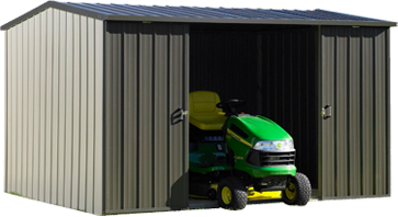 Riding lawn mower shop storage