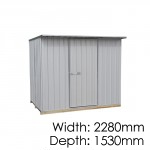 Garden Sheds NZ Made Galvo GVO2315 Zincalume Garden Shed - Floor Kitset Included (pickup deal)