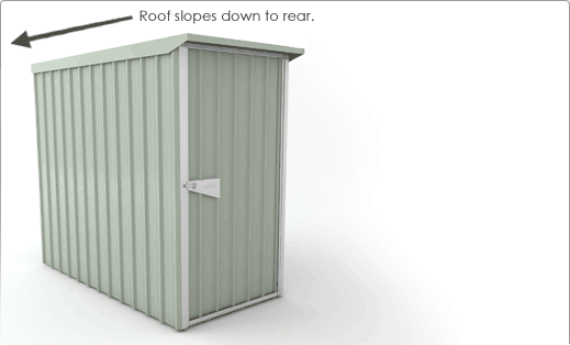 SmartStore Lean-to SM1020 1020X2020 Mist Green Shed available at Gubba Garden Shed