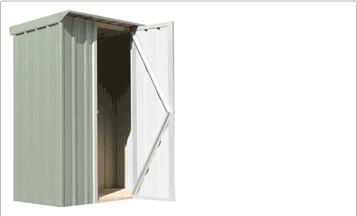 SmartStore Locker SM1507 1520x685 Mist Green Shed available at Gubba Garden Shed