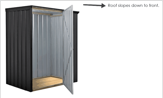 SmartStore Skillion SM1510 1520x1020 Ebony Shed available at Gubba Garden Shed