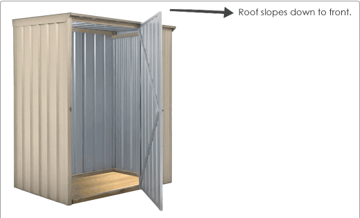 SmartStore Skillion SM1510 1520x1020 Lichen Shed available at Gubba Garden Shed