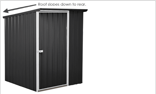 SmartStore Lean-to SM1515 1520x1520 Ebony Shed available at Gubba Garden Shed