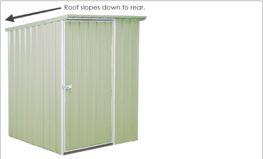 SmartStore Lean-to SM1515 1520x1520 Mist Green Shed available at Gubba Garden Shed