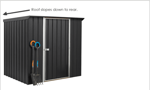 SmartStore Lean-to SM2015 2020x1520 Ebony Shed available at Gubba Garden Shed