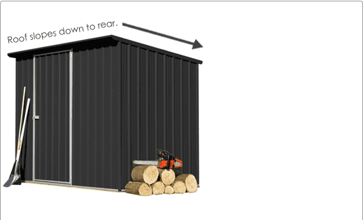 SmartStore Lean-to SM2515 2520x1520 Ebony Shed available at Gubba Garden Shed