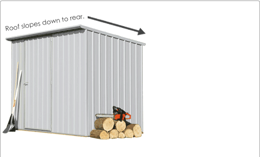 SmartStore Lean-to SM2515 2520x1520 Zinc Shed available at Gubba Garden Shed