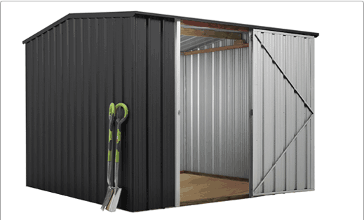 SmartStore Gable SM2525 2520x2520 Ebony Shed available at Gubba Garden Shed