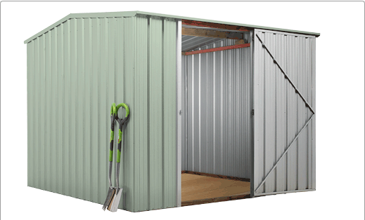 SmartStore Gable SM2525 2520x2520 Mist Green available at Gubba Garden Shed