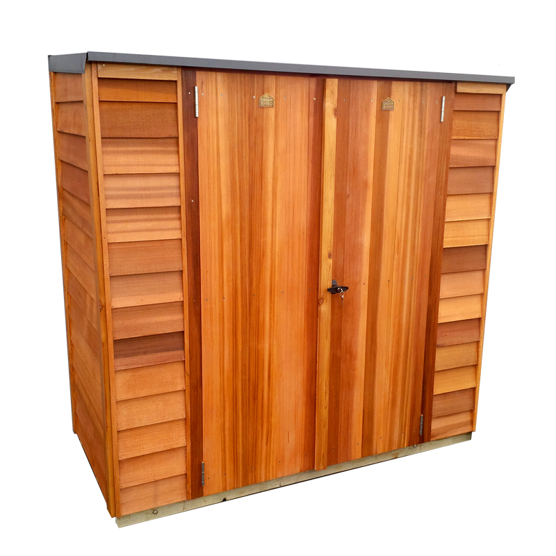 Buy Cedar Cambridge Locker Timber Garden Shed from Gubba Garden Sheds