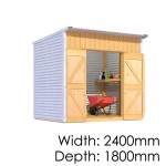 The Sheds Smith Classic Lean To 2418 Shed