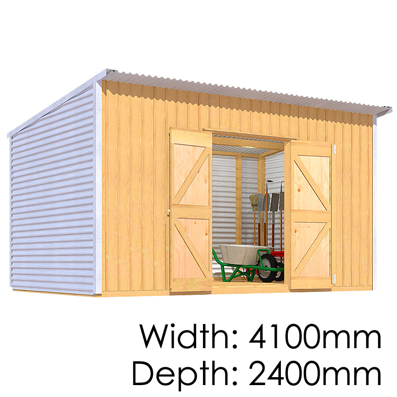 The Shed Smiths Classic Lean-To 4124 - Garden Sheds NZ