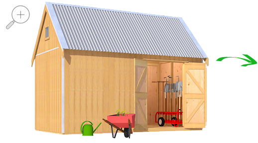 The Shed Smiths Classic Loft 4124 - Garden Sheds NZ