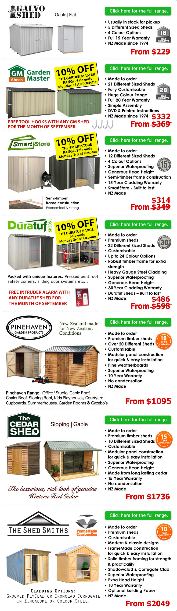 Gubba Garden Sheds NZ