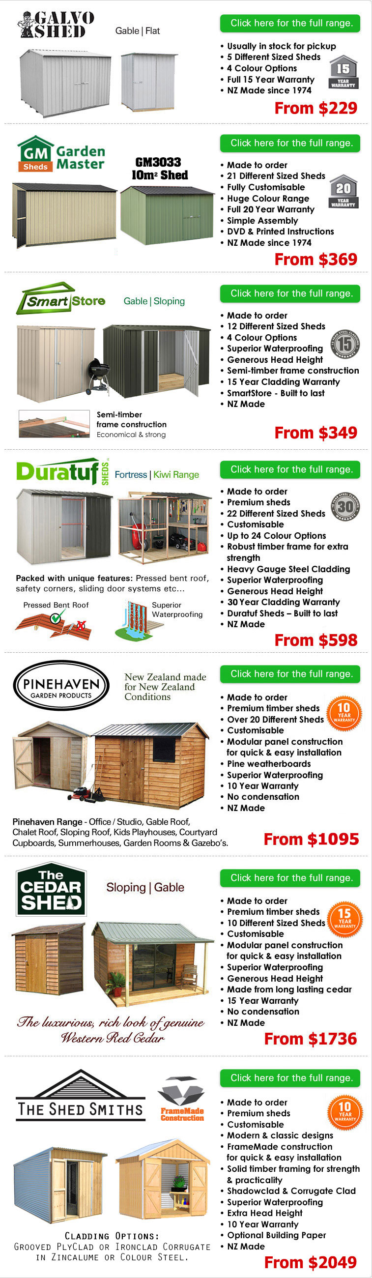 Gubba Garden Sheds NZ