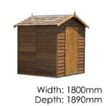Cedar 1830x1800 Ferndale Timber Garden Shed available at Gubba Garden Shed