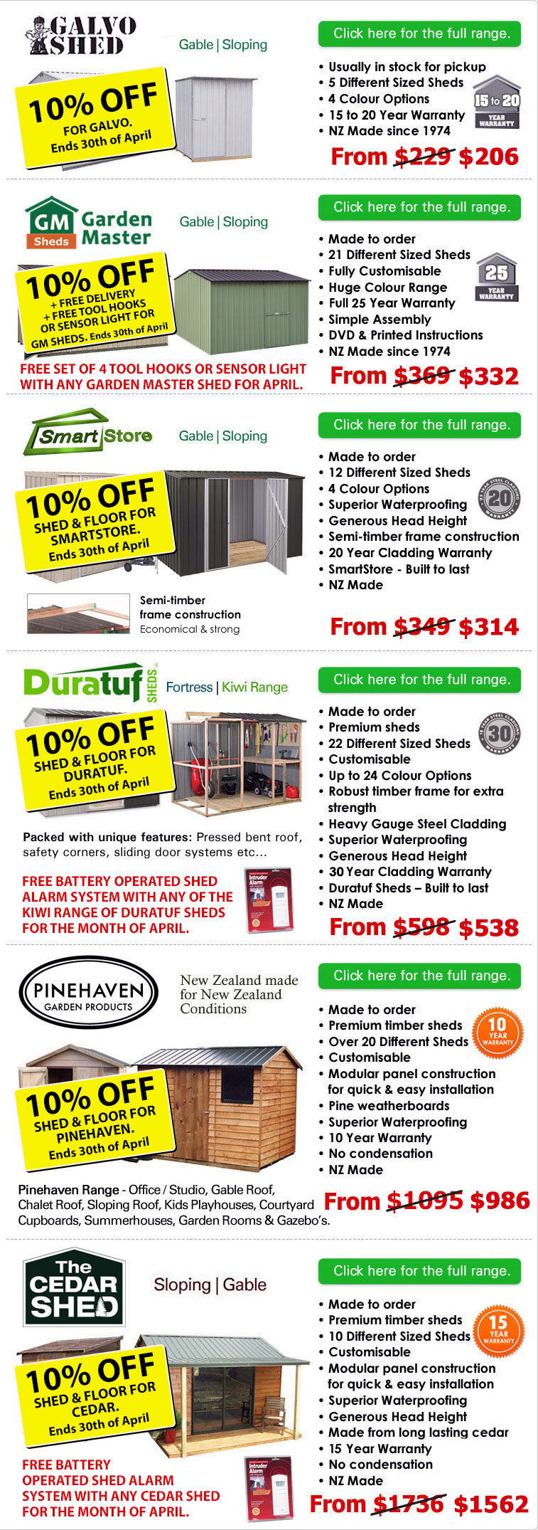 Gubba Garden Sheds NZ