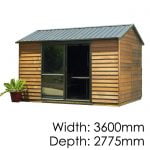 Cedar Urban Timber Garden Shed