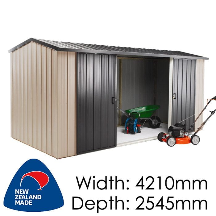 Duratuf Kiwi MK4A 4210x2545 Garden Shed available at Gubba Garden Shed