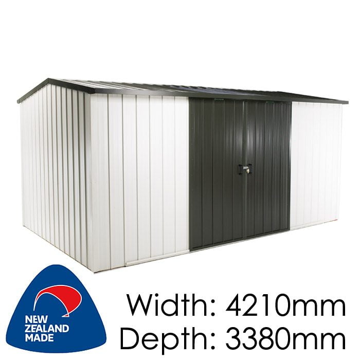 Duratuf Kiwi MK4B 4210x3380 Garden Shed available at Gubba Garden Shed