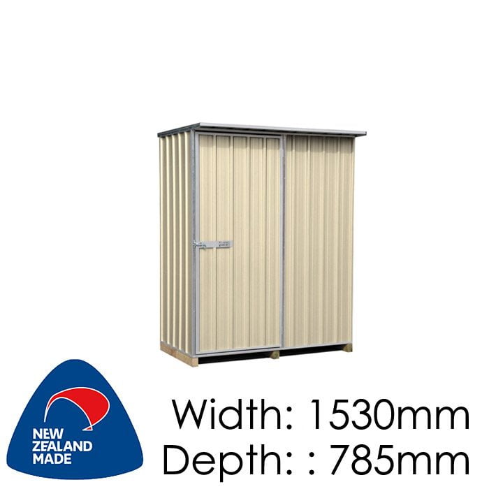 Galvo GVO1508 1530x785 “Desert Sand” Coloured Steel Garden Shed available at Gubba Garden Shed