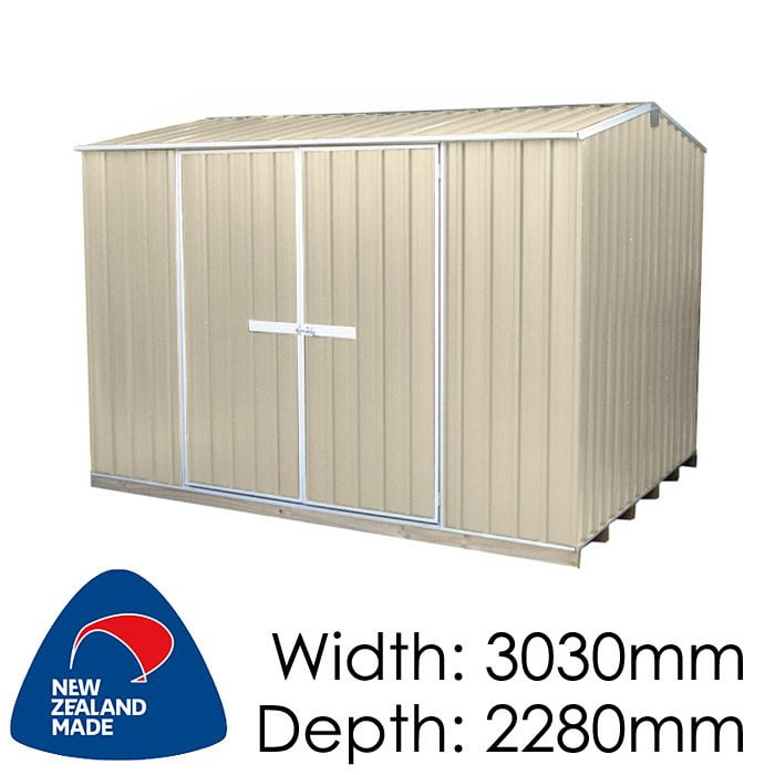 Galvo GVO3023 3030x2280 “Desert Sand” Coloured Steel Garden Shed available at Gubba Garden Shed
