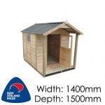 Pinehaven 1400x1500 KK1 Kids Cubby Verandah available at Gubba Garden Shed