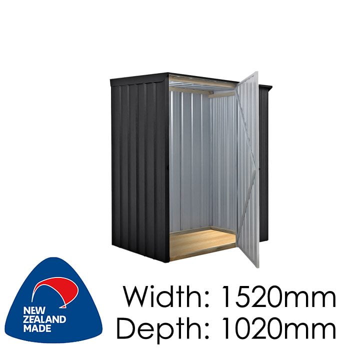 SmartStore Skillion SM1510 1520x1020 Ebony Shed available at Gubba Garden Shed