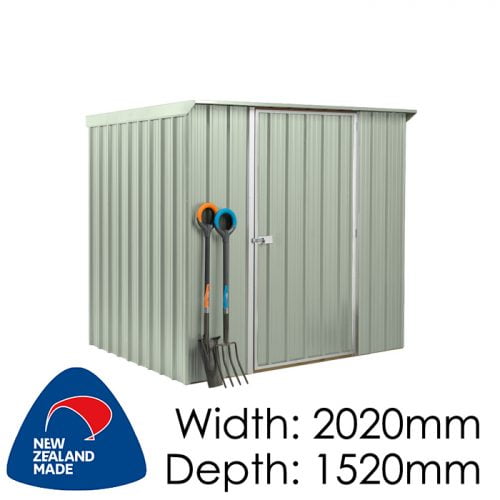 SmartStore Lean-to SM2015 2020x1520 Mist Green Shed available at Gubba Garden Shed