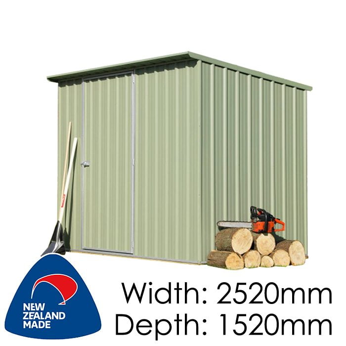 SmartStore Lean-to SM2515 2520x1520 Mist Green Shed available at Gubba Garden Shed