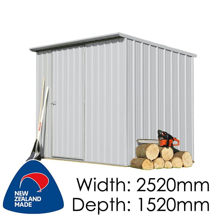 SmartStore Lean-to SM2515 2520x1520 Zincalume Shed available at Gubba Garden Shed