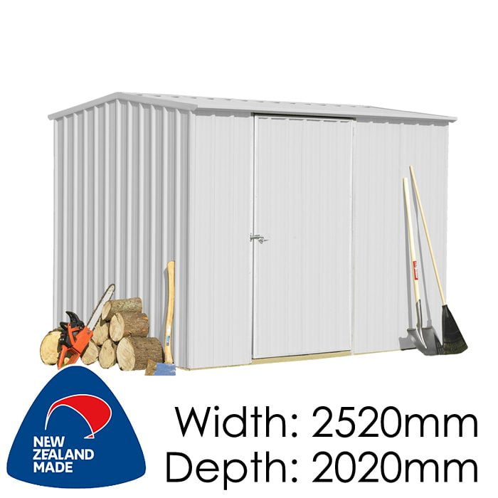 SmartStore Gable SM2520 2520x2020 Zincalume Shed available at Gubba Garden Shed