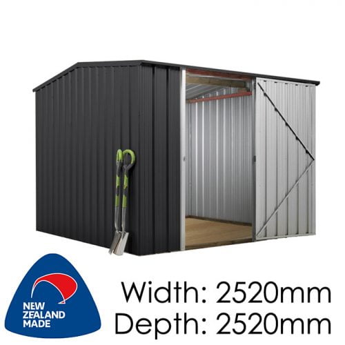 SmartStore Gable SM2525 2520x2520 Ebony Shed available at Gubba Garden Shed