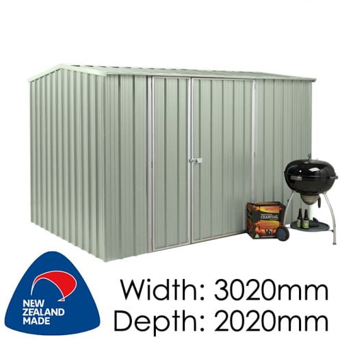 SmartStore Gable SM3020 3020x2020 Mist Green Shed available at Gubba Garden Shed