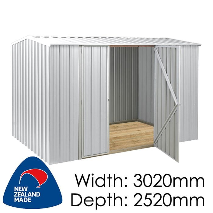 SmartStore Gable SM3025 3020x2520 Zincalume Shed available at Gubba Garden Shed