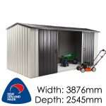 Duratuf Kiwi MK4A10m2 3876x2545 Garden Shed available at Gubba Garden Shed
