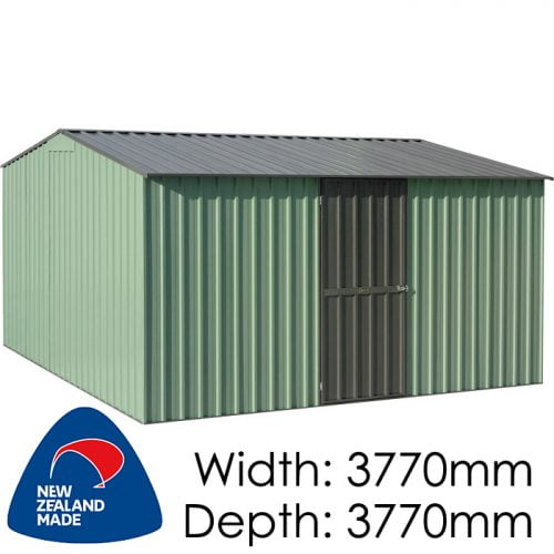 Garden Master GGM3838EE 3770x3770 – Special End Entry Garden Shed available at Gubba Garden Shed