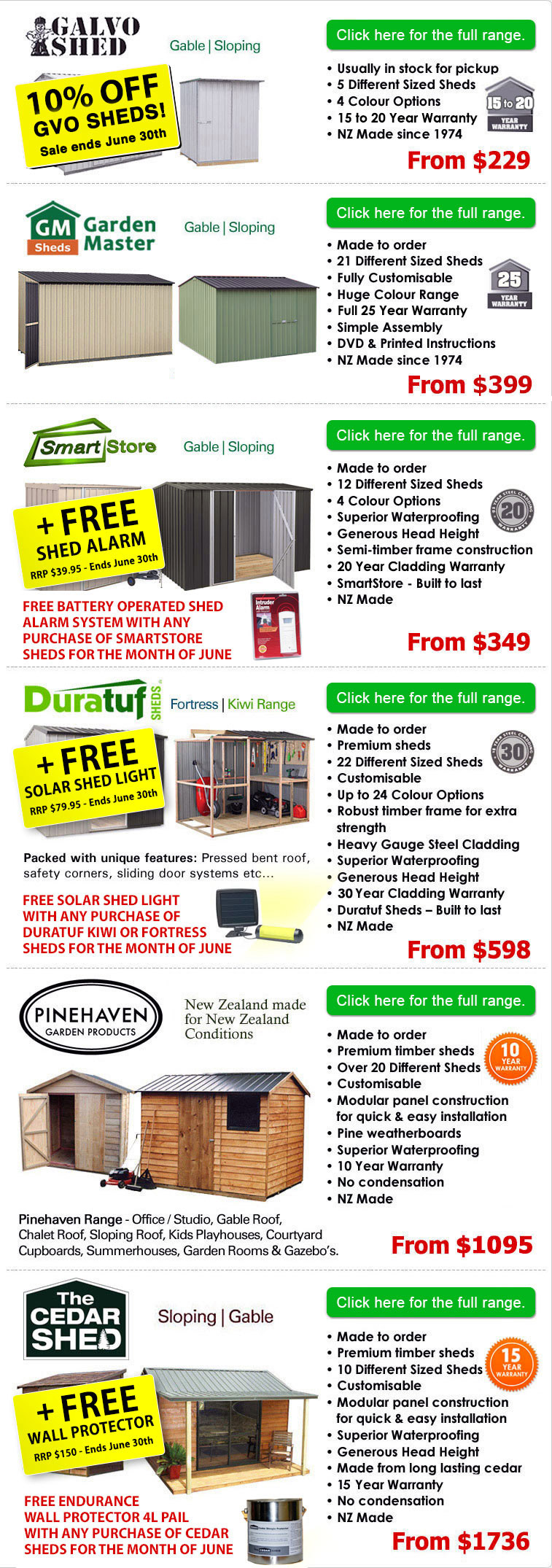 Gubba Garden Sheds NZ