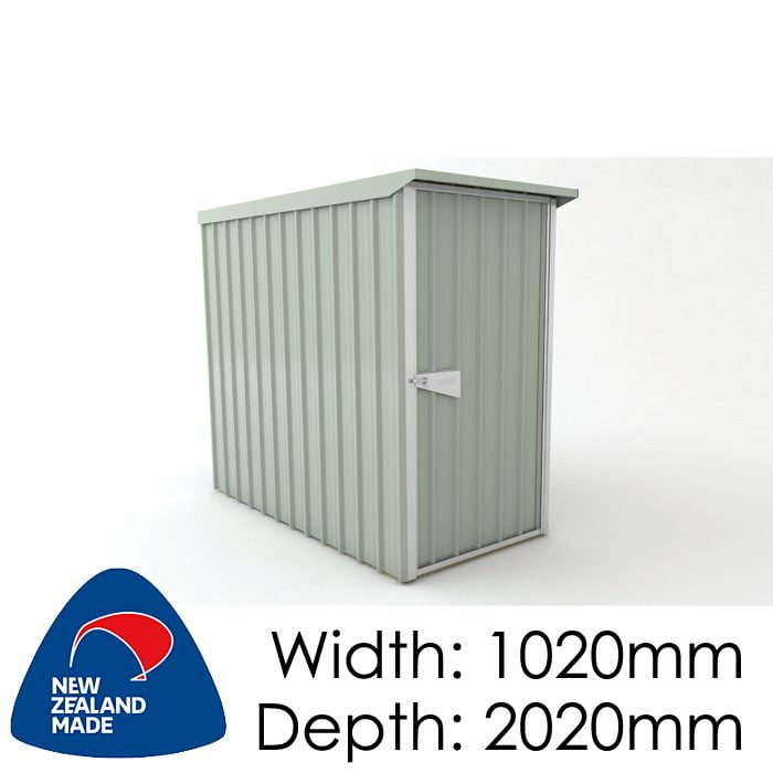 SmartStore Lean-to SM1020 1020X2020 Mist Green Shed available at Gubba Garden Shed