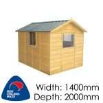 Pinehaven 1400x2000 KK2 Kids Cubby available at Gubba Garden Shed