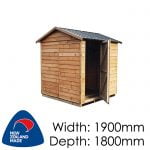 Pinehaven 1800x1900 St Arnaud Timber Garden Shed available at Gubba Garden Shed