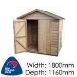 Pinehaven 1800x1160 Waiheke Timber Garden Shed available at Gubba Garden Shed